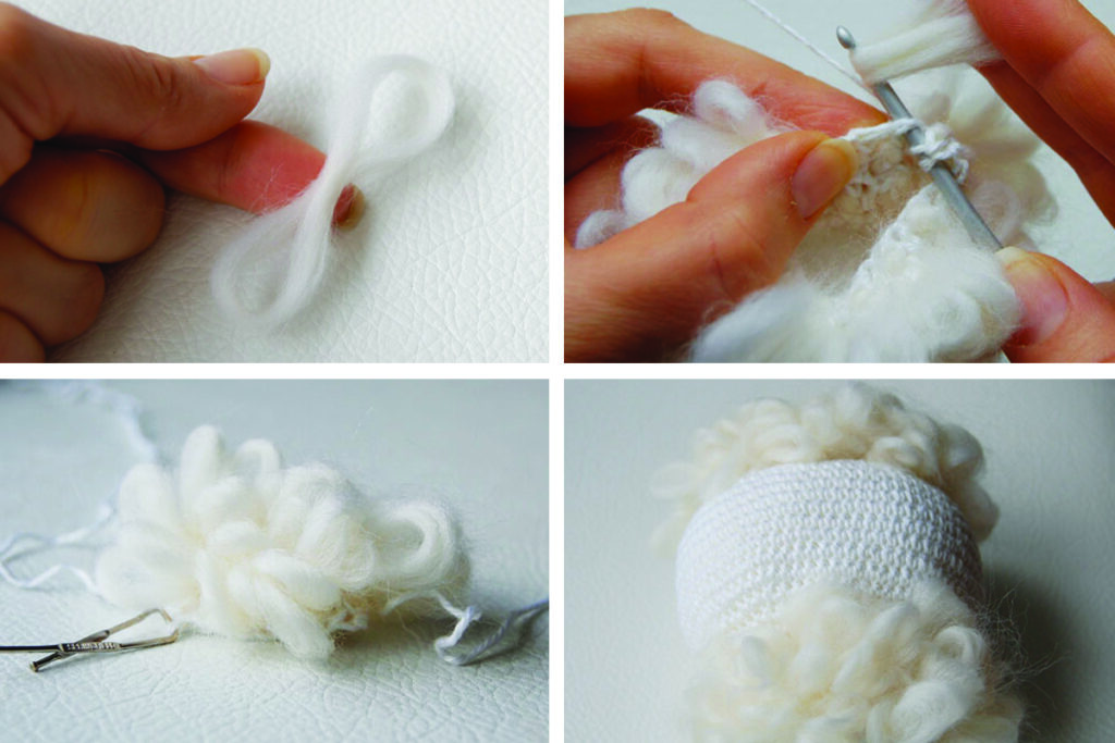 How to crochet with thrums