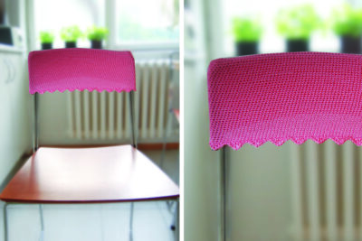 Crochet chair cover