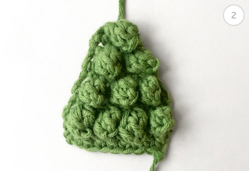 Crochet popcorn stitch