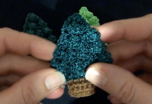 Crochet tree ornament