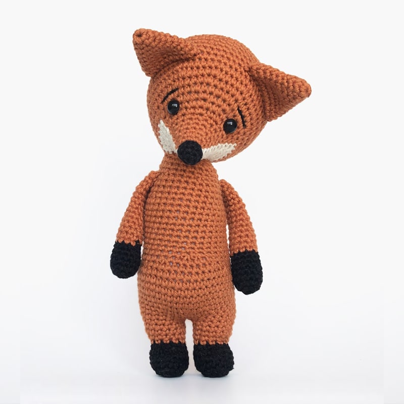 Amigurumi crochet fox