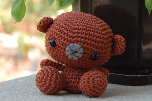 Amigurumi bear test for Zoomigurumi